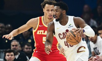 米切尔37分约翰逊空砍23+13 骑士主场胜老鹰