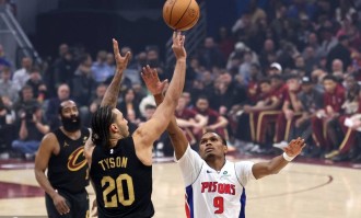 NBA官方：骑士球员杰伦-泰森战活塞时假摔 被罚2000美元