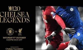 蓝军名宿对红军名宿慈善赛，10月11日斯坦福桥见